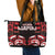 Aotearoa Ngapuhi Leather Tote Bag Maori Pattern New Zealand - Polynesian Pride
