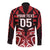Custom Aotearoa Ngapuhi Long Sleeve Button Shirt Maori Pattern New Zealand - Polynesian Pride
