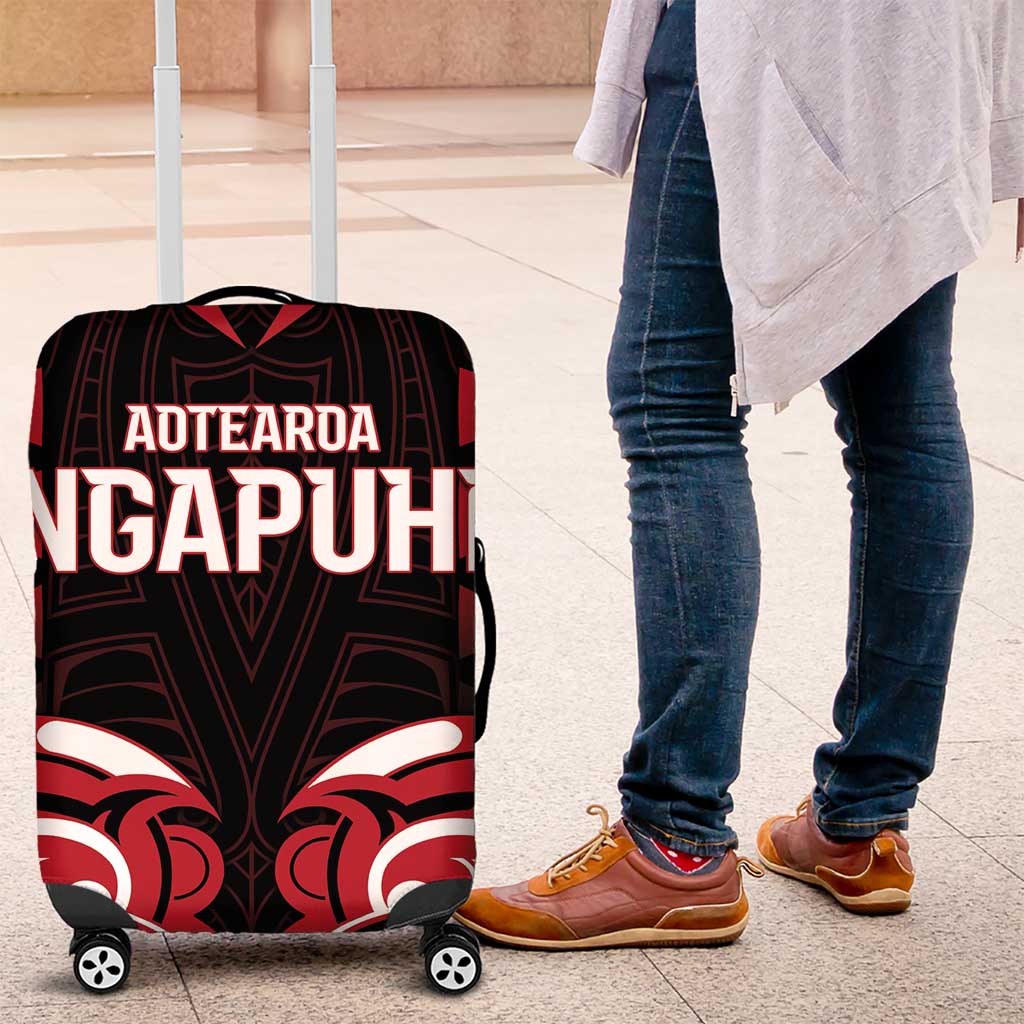 Aotearoa Ngapuhi Luggage Cover Maori Pattern New Zealand - Polynesian Pride