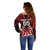 Custom Aotearoa Ngapuhi Off Shoulder Sweater Maori Pattern New Zealand - Polynesian Pride