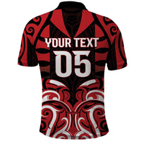 Custom Aotearoa Ngapuhi Polo Shirt Maori Pattern New Zealand - Polynesian Pride