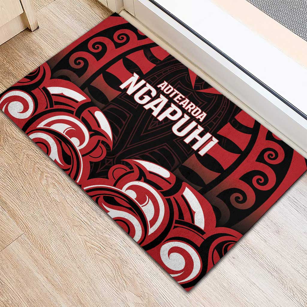 Aotearoa Ngapuhi Rubber Doormat Maori Pattern New Zealand - Polynesian Pride