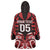 Custom Aotearoa Ngapuhi Wearable Blanket Hoodie Maori Pattern New Zealand - Polynesian Pride