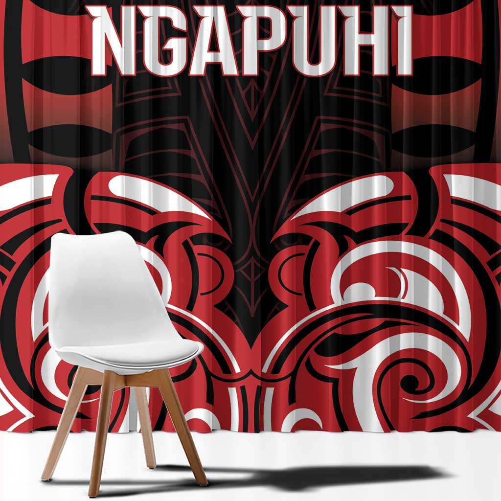 Aotearoa Ngapuhi Window Curtain Maori Pattern New Zealand - Polynesian Pride