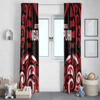 Aotearoa Ngapuhi Window Curtain Maori Pattern New Zealand - Polynesian Pride