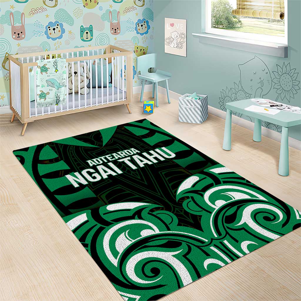 Aotearoa Ngai Tahu Area Rug Maori Pattern New Zealand - Polynesian Pride