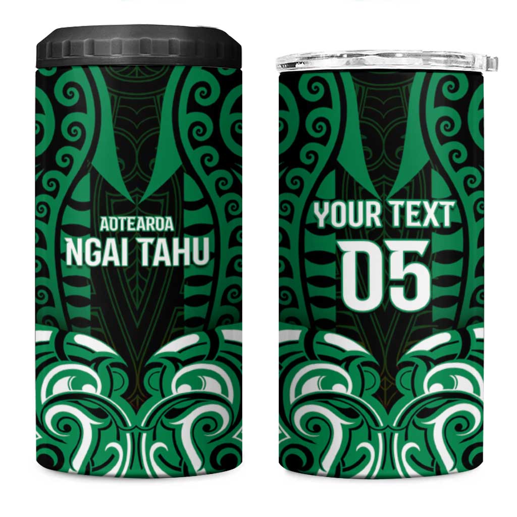 Custom Aotearoa Ngai Tahu 4 in 1 Can Cooler Tumbler Maori Pattern New Zealand - Polynesian Pride