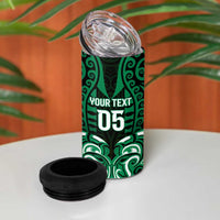 Custom Aotearoa Ngai Tahu 4 in 1 Can Cooler Tumbler Maori Pattern New Zealand - Polynesian Pride