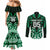 Custom Aotearoa Ngai Tahu Couples Matching Mermaid Dress and Long Sleeve Button Shirt Maori Pattern New Zealand - Polynesian Pride