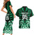 Custom Aotearoa Ngai Tahu Couples Matching Short Sleeve Bodycon Dress and Hawaiian Shirt Maori Pattern New Zealand - Polynesian Pride