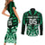 Custom Aotearoa Ngai Tahu Couples Matching Short Sleeve Bodycon Dress and Long Sleeve Button Shirt Maori Pattern New Zealand - Polynesian Pride