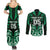 Custom Aotearoa Ngai Tahu Couples Matching Summer Maxi Dress and Long Sleeve Button Shirt Maori Pattern New Zealand - Polynesian Pride
