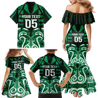 Custom Aotearoa Ngai Tahu Family Matching Mermaid Dress and Hawaiian Shirt Maori Pattern New Zealand - Polynesian Pride