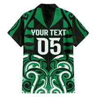 Custom Aotearoa Ngai Tahu Family Matching Off The Shoulder Long Sleeve Dress and Hawaiian Shirt Maori Pattern New Zealand - Polynesian Pride