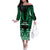 Custom Aotearoa Ngai Tahu Family Matching Off The Shoulder Long Sleeve Dress and Hawaiian Shirt Maori Pattern New Zealand - Polynesian Pride