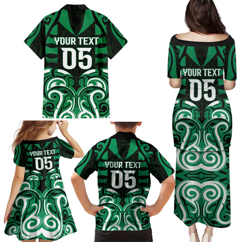 Custom Aotearoa Ngai Tahu Family Matching Puletasi and Hawaiian Shirt Maori Pattern New Zealand - Polynesian Pride