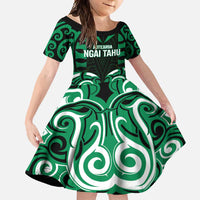 Custom Aotearoa Ngai Tahu Family Matching Summer Maxi Dress and Hawaiian Shirt Maori Pattern New Zealand - Polynesian Pride