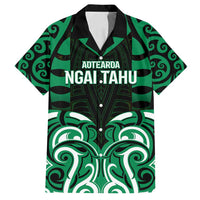 Custom Aotearoa Ngai Tahu Family Matching Tank Maxi Dress and Hawaiian Shirt Maori Pattern New Zealand - Polynesian Pride