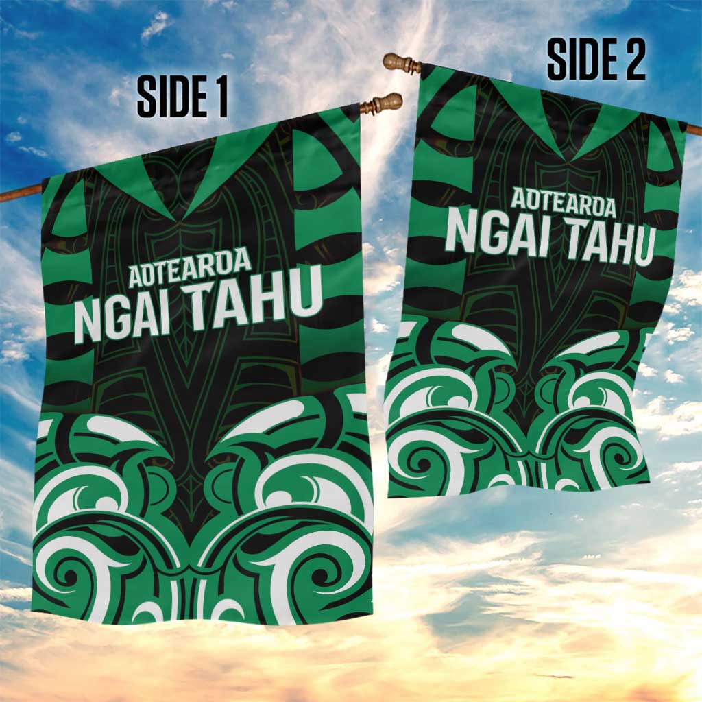 Aotearoa Ngai Tahu Garden Flag Maori Pattern New Zealand - Polynesian Pride