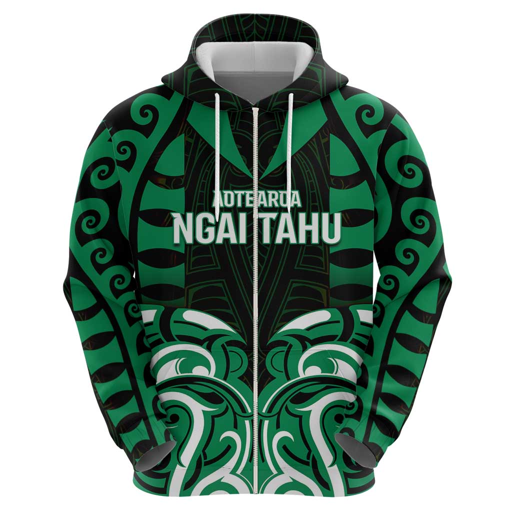 Custom Aotearoa Ngai Tahu Hoodie Maori Pattern New Zealand - Polynesian Pride