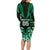 Custom Aotearoa Ngai Tahu Long Sleeve Bodycon Dress Maori Pattern New Zealand - Polynesian Pride