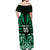 Custom Aotearoa Ngai Tahu Off Shoulder Maxi Dress Maori Pattern New Zealand - Polynesian Pride