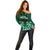 Custom Aotearoa Ngai Tahu Off Shoulder Sweater Maori Pattern New Zealand - Polynesian Pride