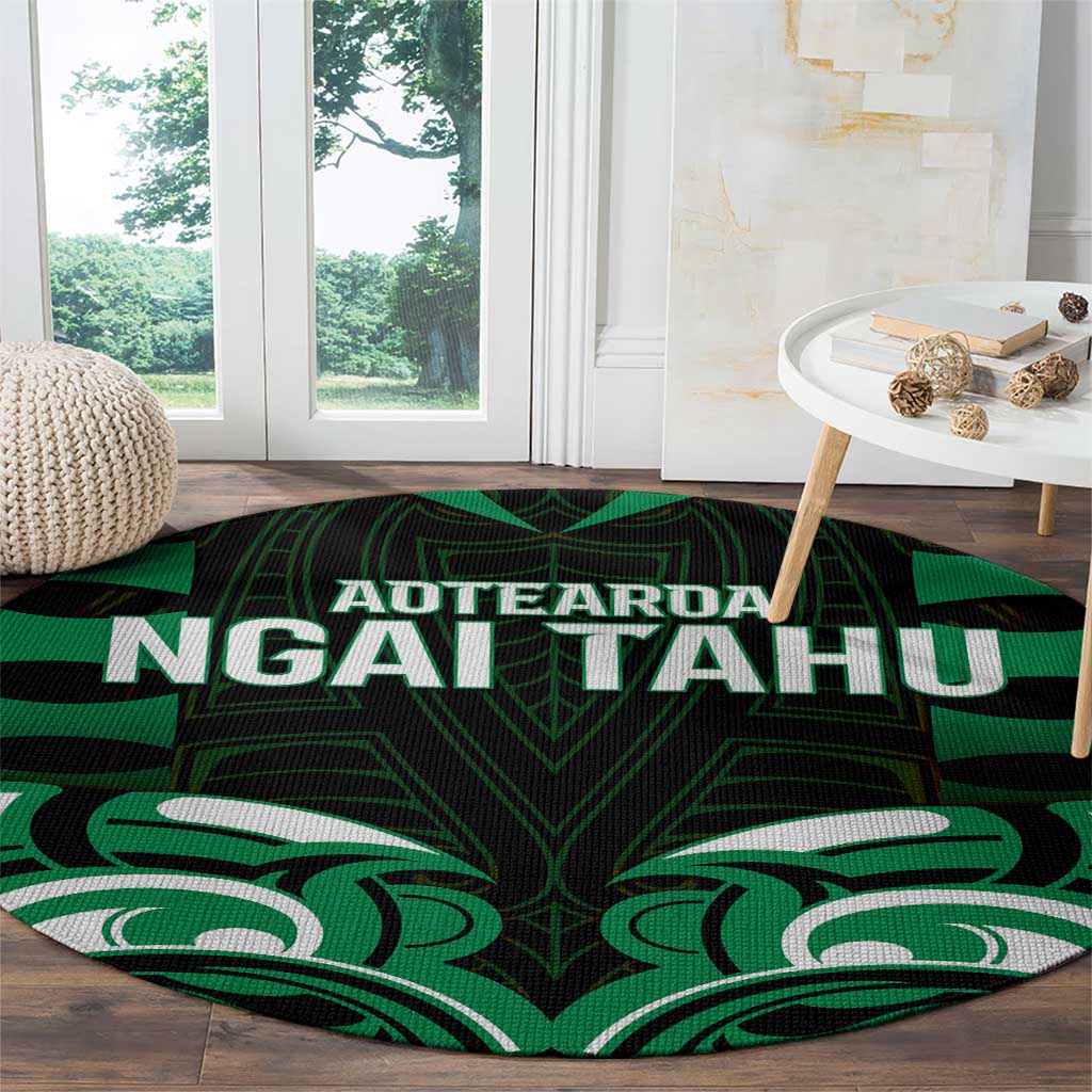Aotearoa Ngai Tahu Round Carpet Maori Pattern New Zealand - Polynesian Pride