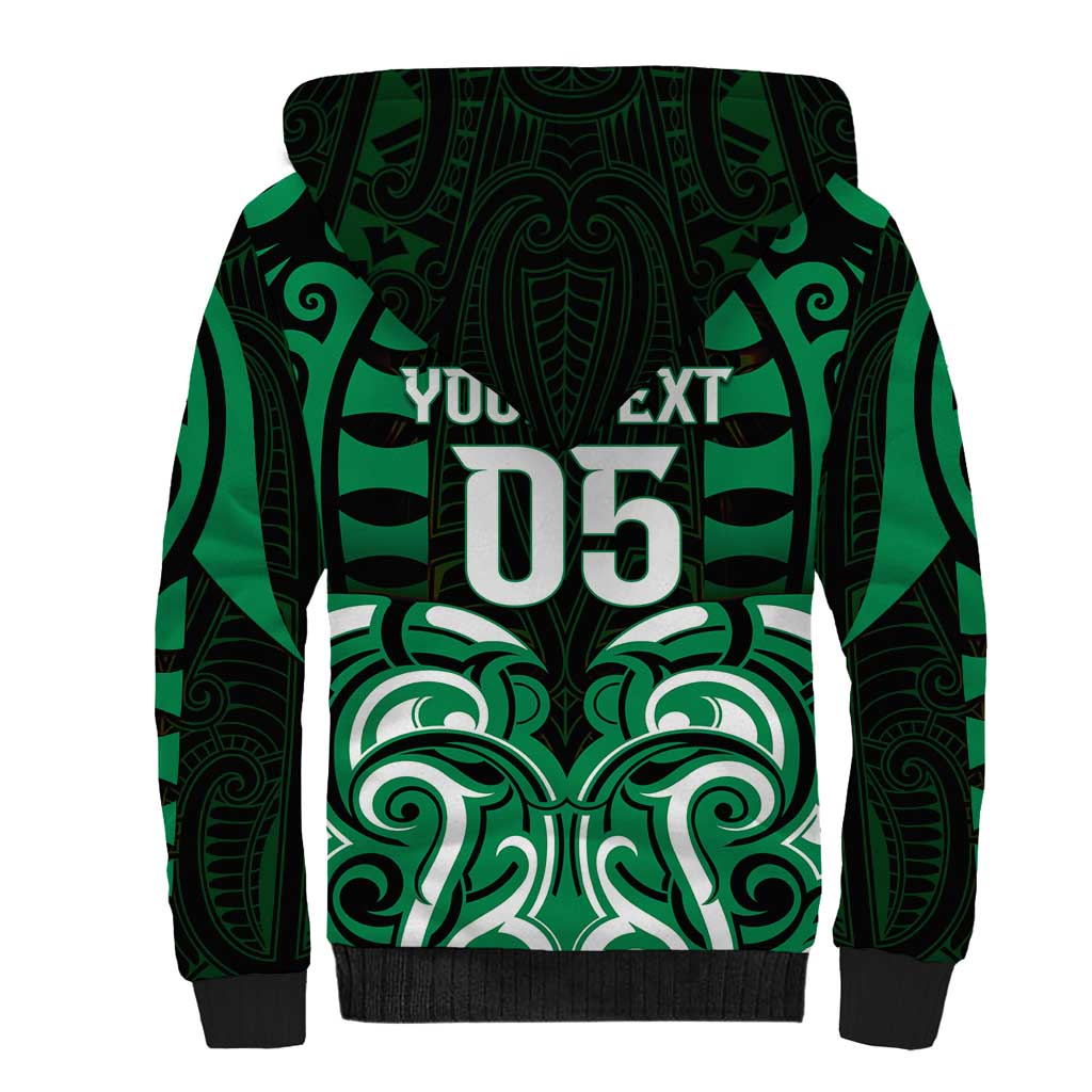 Custom Aotearoa Ngai Tahu Sherpa Hoodie Maori Pattern New Zealand - Polynesian Pride