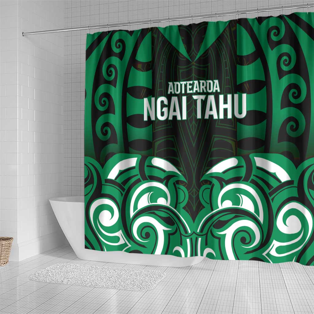 Aotearoa Ngai Tahu Shower Curtain Maori Pattern New Zealand - Polynesian Pride