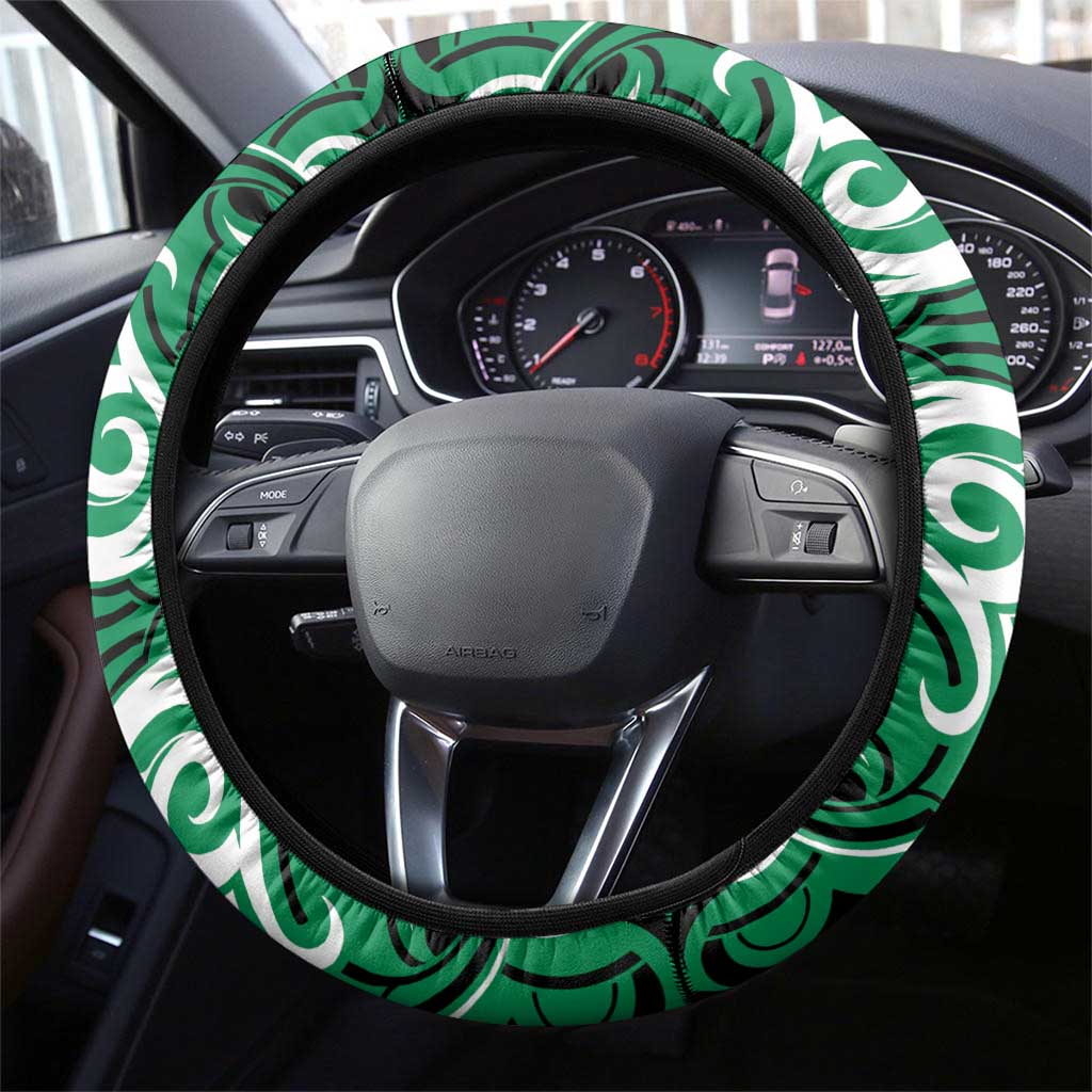Aotearoa Ngai Tahu Steering Wheel Cover Maori Pattern New Zealand - Polynesian Pride