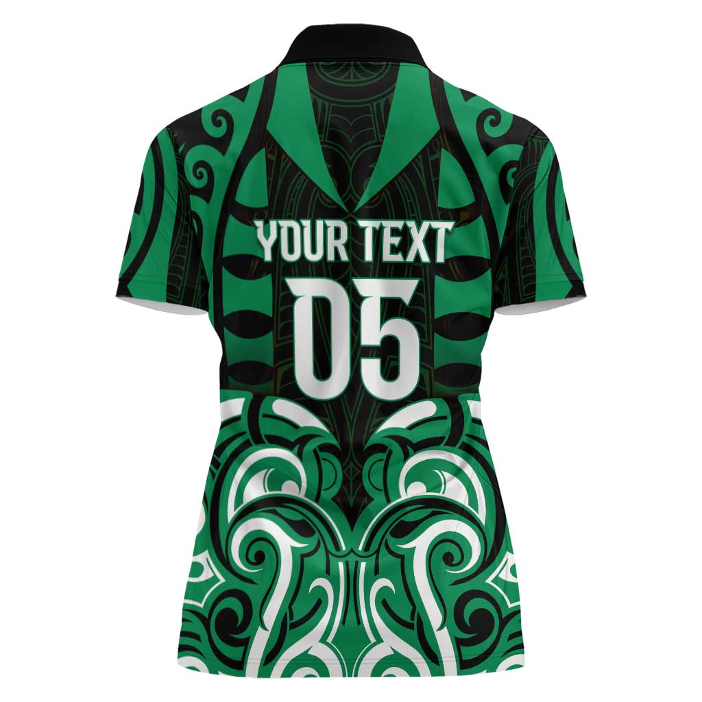 Custom Aotearoa Ngai Tahu Women Polo Shirt Maori Pattern New Zealand - Polynesian Pride