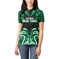 Custom Aotearoa Ngai Tahu Women Polo Shirt Maori Pattern New Zealand - Polynesian Pride