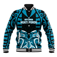 Custom Aotearoa Ngati Porou Baseball Jacket Maori Pattern New Zealand - Polynesian Pride