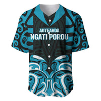 Custom Aotearoa Ngati Porou Baseball Jersey Maori Pattern New Zealand - Polynesian Pride
