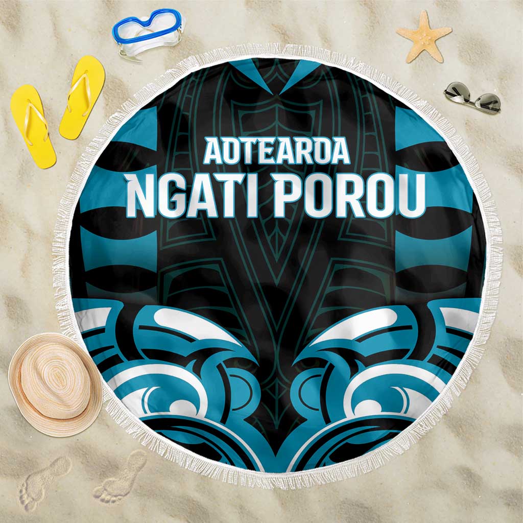 Aotearoa Ngati Porou Beach Blanket Maori Pattern New Zealand - Polynesian Pride