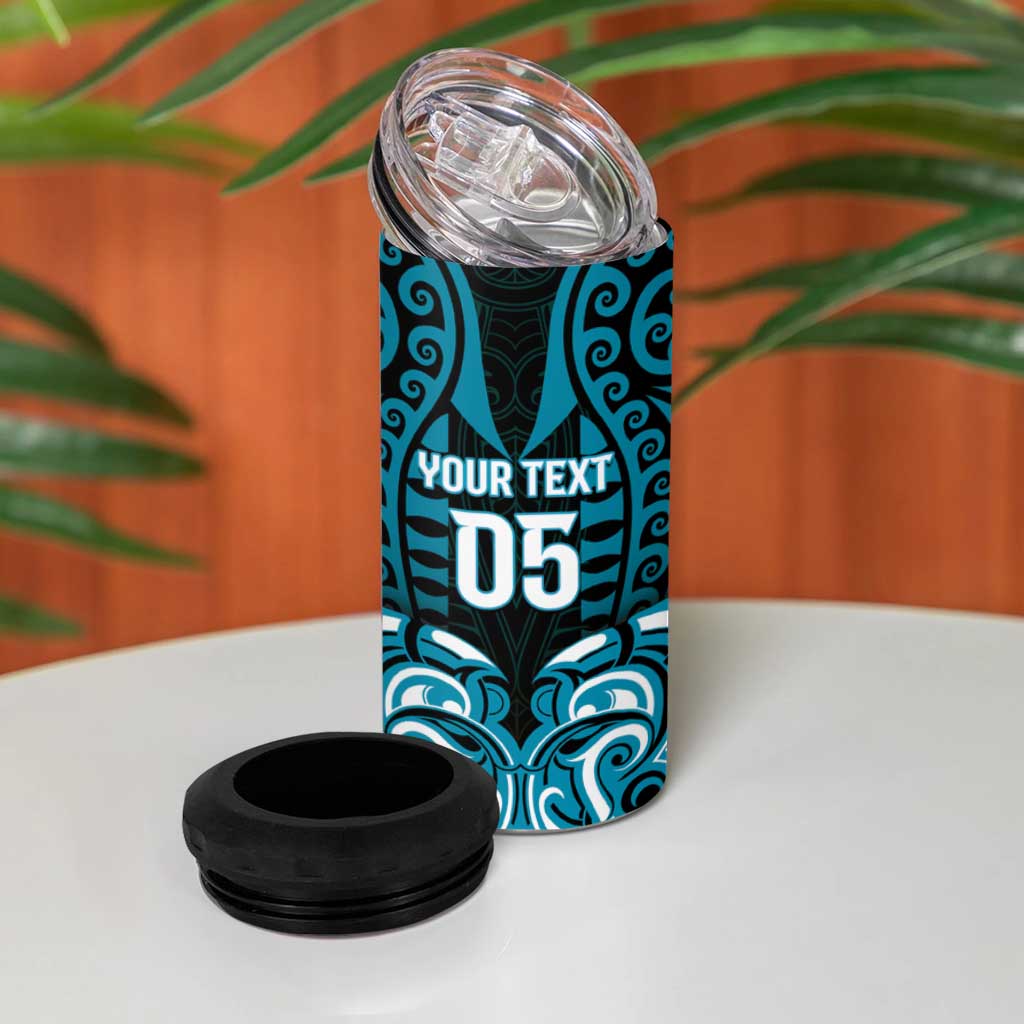 Custom Aotearoa Ngati Porou 4 in 1 Can Cooler Tumbler Maori Pattern New Zealand - Polynesian Pride
