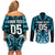 Custom Aotearoa Ngati Porou Couples Matching Off Shoulder Short Dress and Long Sleeve Button Shirt Maori Pattern New Zealand - Polynesian Pride