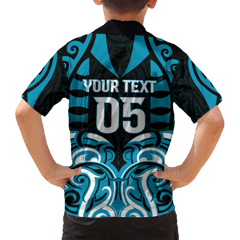 Custom Aotearoa Ngati Porou Family Matching Off Shoulder Maxi Dress and Hawaiian Shirt Maori Pattern New Zealand - Polynesian Pride