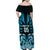 Custom Aotearoa Ngati Porou Family Matching Off Shoulder Maxi Dress and Hawaiian Shirt Maori Pattern New Zealand - Polynesian Pride
