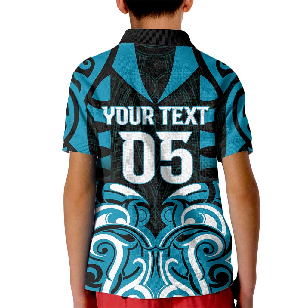 Custom Aotearoa Ngati Porou Kid Polo Shirt Maori Pattern New Zealand - Polynesian Pride
