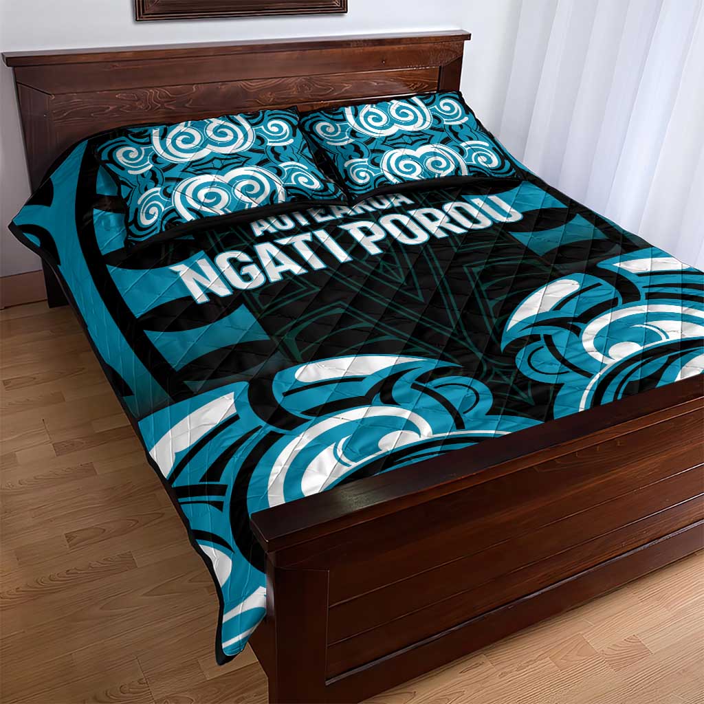 Aotearoa Ngati Porou Quilt Bed Set Maori Pattern New Zealand - Polynesian Pride