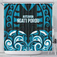 Aotearoa Ngati Porou Shower Curtain Maori Pattern New Zealand - Polynesian Pride