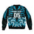 Custom Aotearoa Ngati Porou Sleeve Zip Bomber Jacket Maori Pattern New Zealand - Polynesian Pride