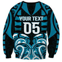 Custom Aotearoa Ngati Porou Sweatshirt Maori Pattern New Zealand - Polynesian Pride