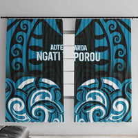 Aotearoa Ngati Porou Window Curtain Maori Pattern New Zealand - Polynesian Pride