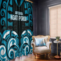 Aotearoa Ngati Porou Window Curtain Maori Pattern New Zealand - Polynesian Pride