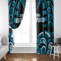 Aotearoa Ngati Porou Window Curtain Maori Pattern New Zealand - Polynesian Pride