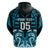 Custom Aotearoa Ngati Porou Zip Hoodie Maori Pattern New Zealand - Polynesian Pride
