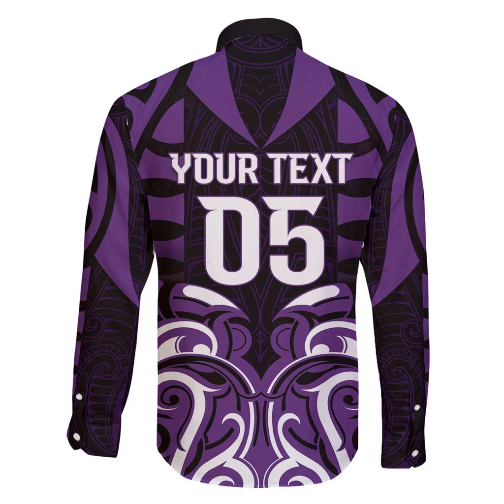 Custom Aotearoa Rangitane Family Matching Off Shoulder Short Dress and Hawaiian Shirt Maori Pattern New Zealand - Polynesian Pride